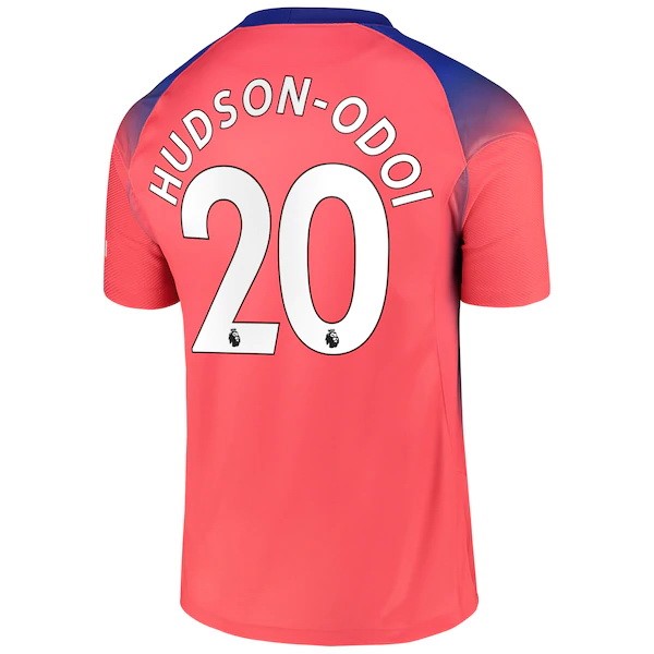 Camiseta Chelsea NO.20 Hudson Odoi Tercera Equipación 2020-2021 Naranja